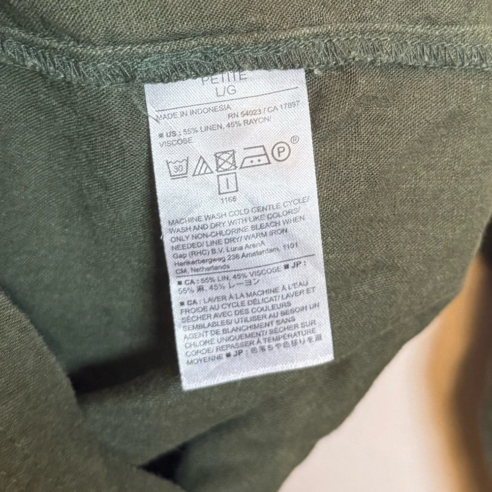 Banana‎ Republic Linen Blend Safari Long Sleeve Romper